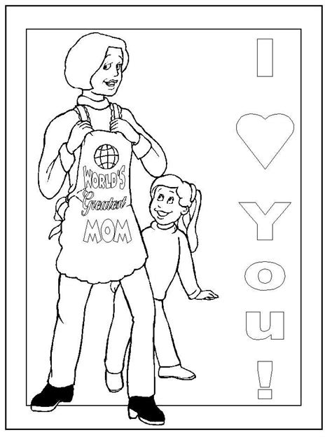 happy mothers day worlds greatest mom  daughter printable coloring
