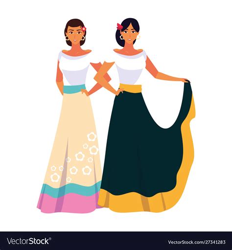 Isolated Mexican Women Design Royalty Free Vector Image