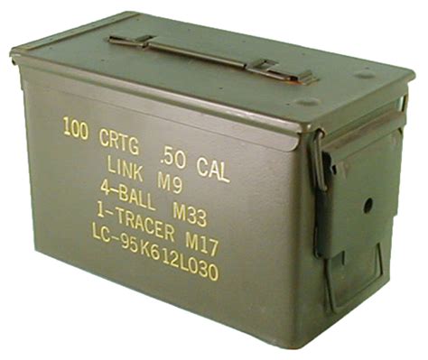 army empty olive medium metal ammo box  military surplus storage