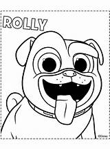 Rolly Coloring Pals Puppy Dog Fun Kids sketch template
