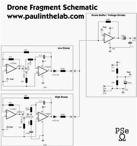 paul   lab drone synth fragments stripboard layouts