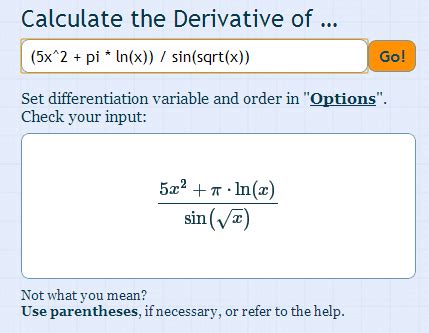 calculate derivatives  integrals