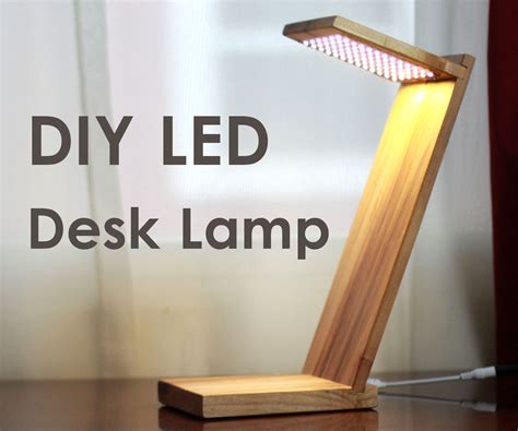 diy led desk lamp  strip lights  steps  pictures instructables