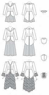 Mccall Misses Costume sketch template