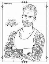 Coloring Pages Men Adult Book Printable Hollywood Maserati Hottest Colouring Drawing Hair Color Guys Getcolorings They Blake Dachsunds Adam Sheknows sketch template