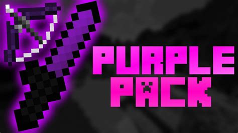 amazing uhc pvp purple themed pvp texture pack  minecraft youtube