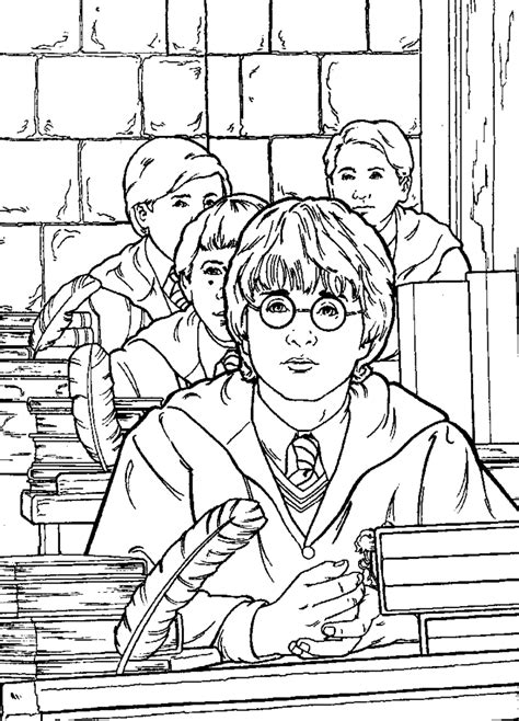 harry potter coloring sheet printable