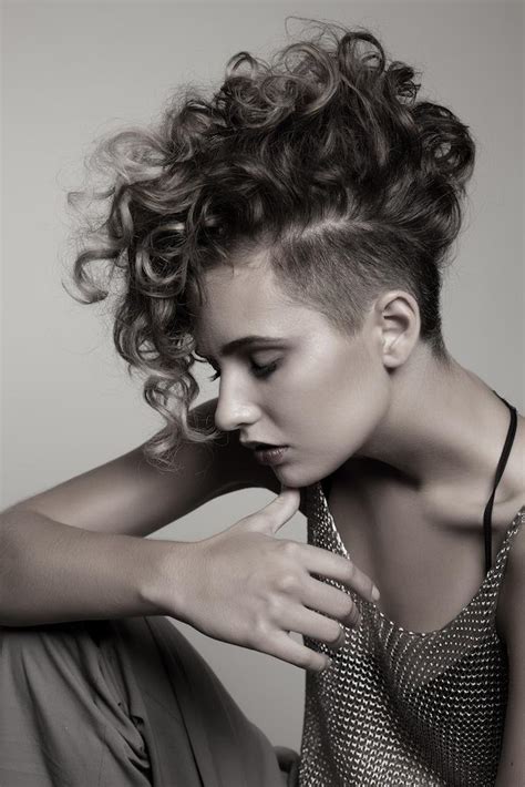 exquisite curly mohawk hairstyles  girls women