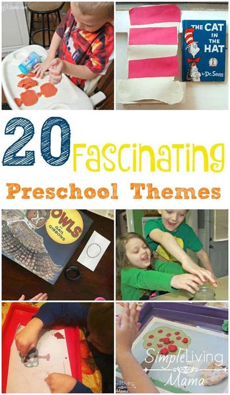exciting preschool themes  activities simple living mama