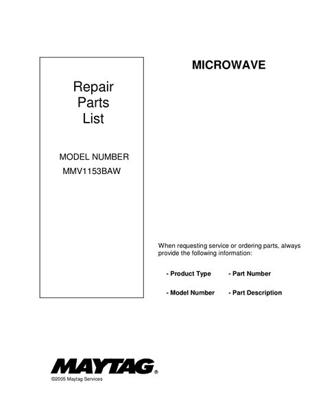 maytag mmvbaw microwave manual