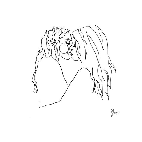 Artist Uses Simple Line Drawings To Capture A Couple S