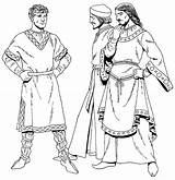 Clothing Century 10th Simple Coloring Tierney Tom Medieval Costume Normans Pages Colouring Fashion Garb Farmer Glorious Dover sketch template