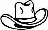 Cowboy Hat Clipart Drawing Western Clip Outline Cartoon Bbq Gallon Ten Cowgirl Hats Silhouette Stencil Cliparts Library Noose Funny Draw sketch template