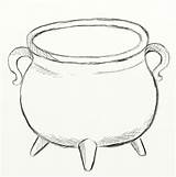 Cauldron Caldero Halloween Witches Feltmagnet Potion Handles sketch template