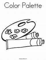 Coloring Paint Worksheet Palette Painting Color Arts Pages Culture Crafts Pottery Fun Artist Pallet Rageous Drawing Mixing Kids Noodle Print sketch template