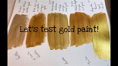 lets test gold paint youtube
