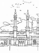Coloring Pages Isra Miraj Postcards Islamic Kid Colouring Index sketch template