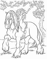 Coloring Horse Pages Princess Printable Print Colorings Color sketch template
