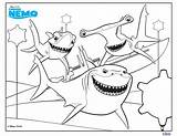 Nemo Coloring Finding Pages Sharks Shark Template Printable sketch template