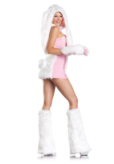 womens blushing bunny costume