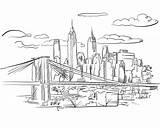 Bridge Brooklyn Sketch Drawing Manhattan Vector City York Sketches Hebstreits Outline Nyc Hand Detailed Easy Paintingvalley Illustration Drawn Artwork Choose sketch template