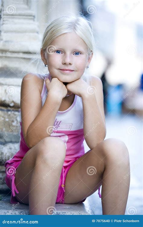 portrait  small girls stock photo image  clear colorful