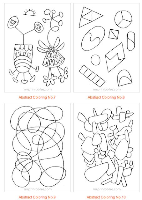 differentact normal abstract coloring pages  kids printable