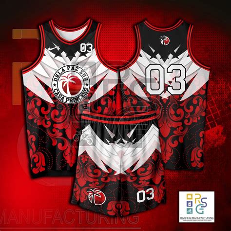 jersey exclusive design casa black  red full sublimation