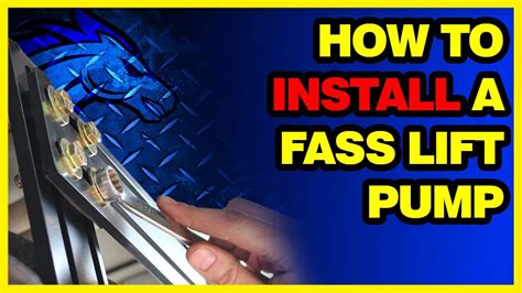 install  fass lift pump  mounting system youtube