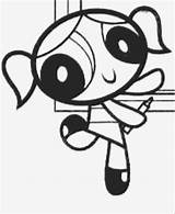 Bubbles Coloring Pages Powerpuff Girls Blowing Getdrawings sketch template
