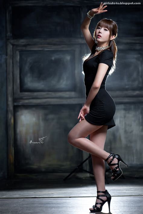 heo yun mi black dress ~ cute girl asian girl