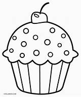 Muffin Muffins Colouring Template Pages sketch template