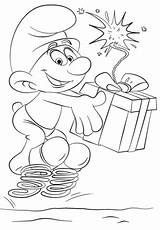Coloring Smurf Clumsy Pages Smurfs Village Lost Printable Drawing Categories sketch template