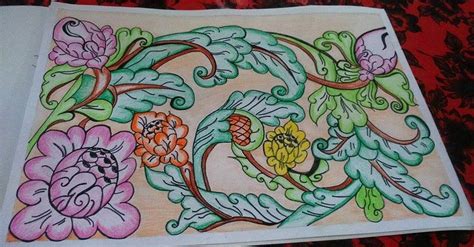 motif batik flora  mudah digambar hal