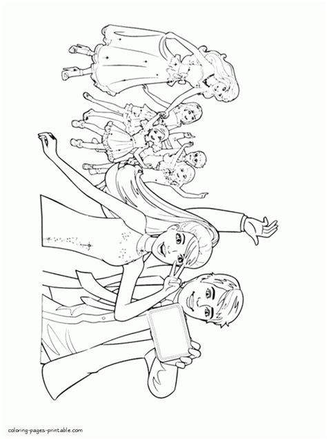 barbie   sisters   pony tale coloring pages