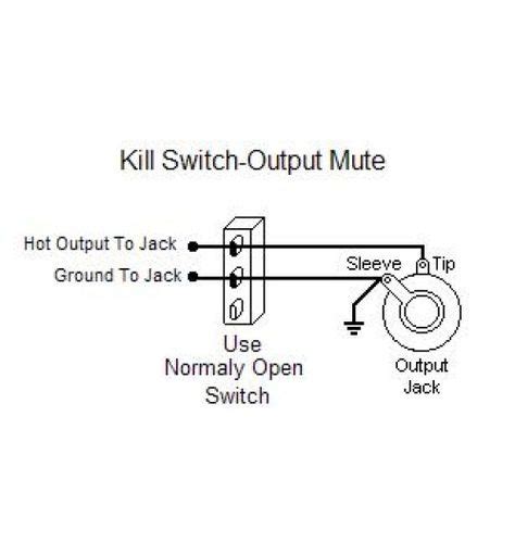 guitar kill switch output mute switch kill switch guitar switch