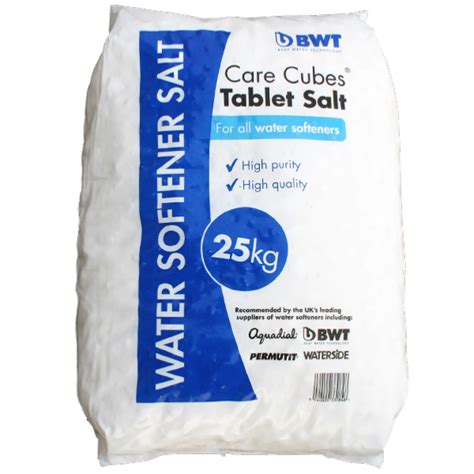 bwt water softener tablet salt kg care cubes