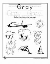 Color Gray Worksheet Worksheets Preschoolers Colors Learning Preschool Recognition Grey Pink Kids Activities Only Children Woojr sketch template