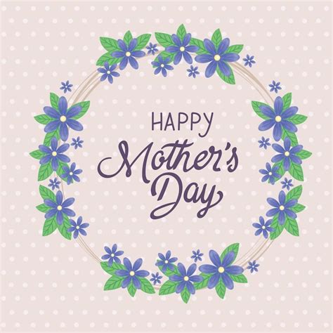 vector mothers day card