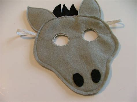 items similar  donkey felt mask perfect  pretend play