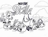 Coloring Pages Angry Birds Stella Creativity Recognition Develop Ages Skills Focus Motor Way Fun Color Kids sketch template
