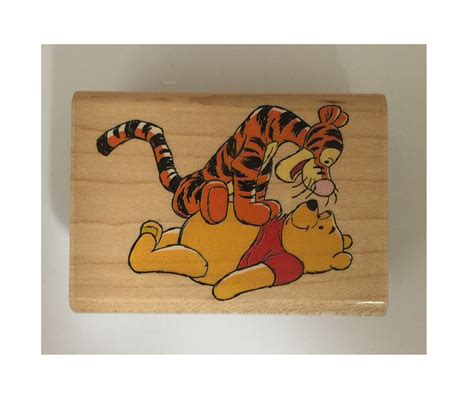 rubber stampede winnie the pooh and tigger stamp pooh is bounced