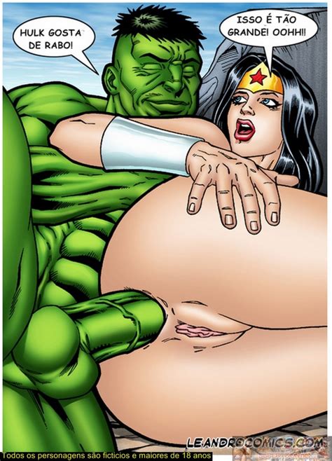 Lusciousnet Lusciousnet Hulk Fucks Wonder Woman In The Ass
