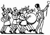 Band Marching Coloring Pages Drawing Bands Jazz Drawings Printable Template Coloringpages Paintingvalley Getcolorings sketch template