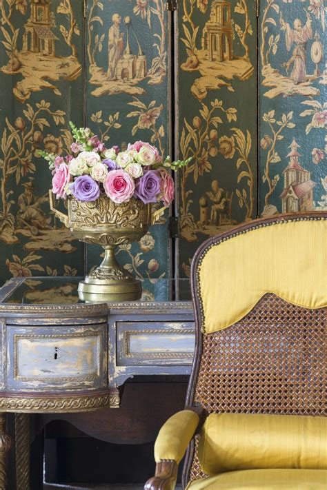 flower magazine collecting french antiques  delicately gilded  richly patinated