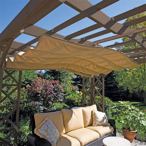 yardistry retractable sunshade outdoor pergola patio pergola patio