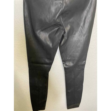 blanknyc women s pussy cat vegan leather legging elasticized black size