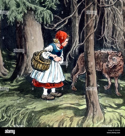 Rotkäppchen Und Der Böse Wolf Little Red Riding Hood Geschichte