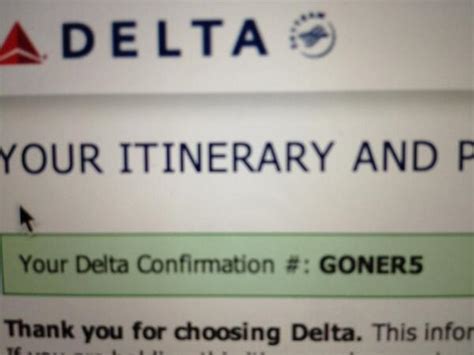 delta airlines confirmation number spells  goner   viral huffpost