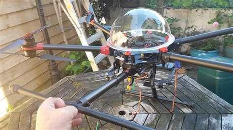 dji  octocopter  conversion test build laid  youtube